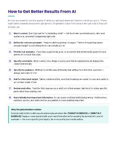 Guide to getting better results from AI